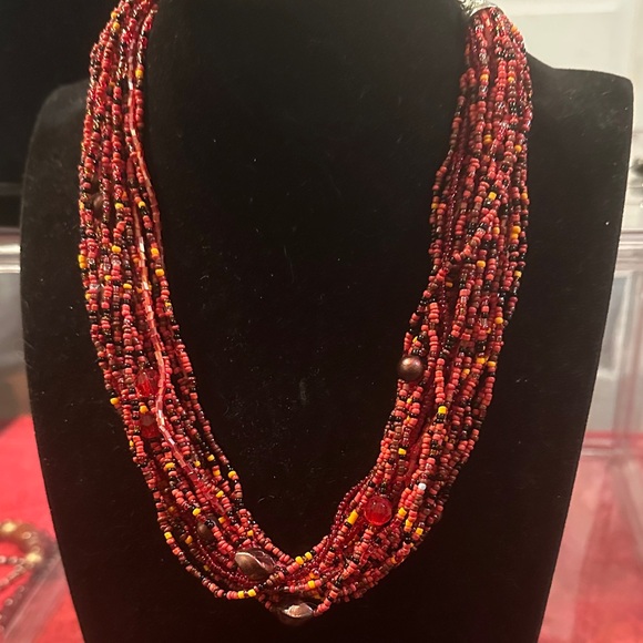 Jewelry - Esmor Multi-Strand Seed Bead Necklace